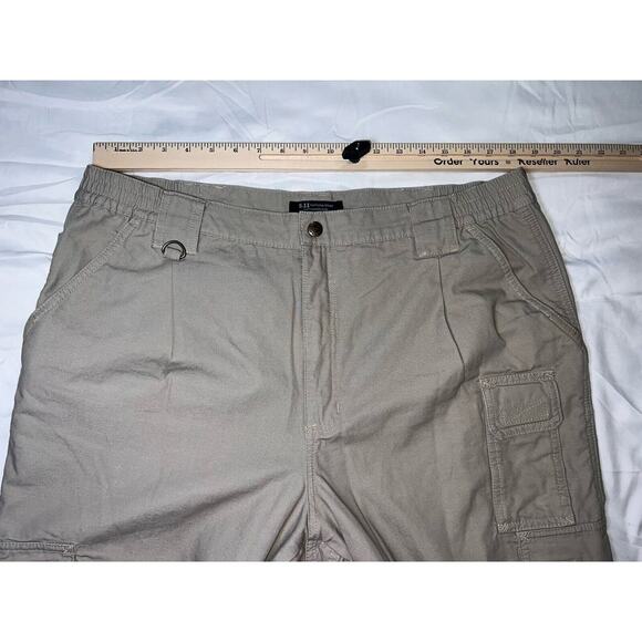 5.11 Tactical Pants Men’s Size 38x32 Khaki Taclite Series Ripstop Cargo Work - Picture 8 of 15